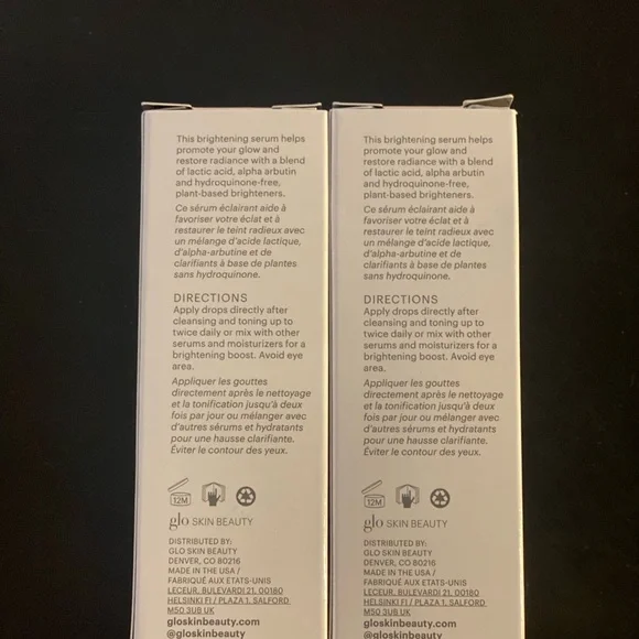 BNIB *Sealed Glo Hydra Brigt Alpha Arbutin Drops *2 1 oz Bottles